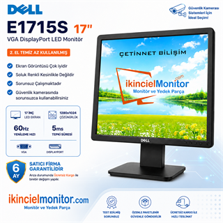 Dell E1715S 17 inç Led Monitör DP 2.El Teşhir Çok Temiz