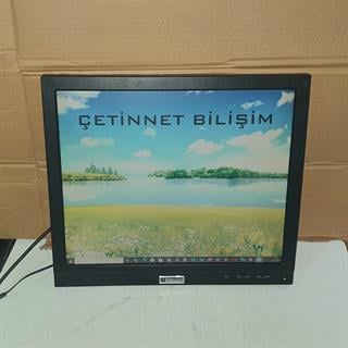 BNC Girişli 19 inç LCD Kare Monitör 12volt ile Çalışıyor
