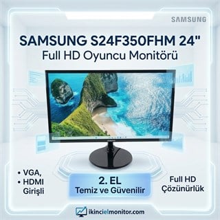 Gaming Monitör SAMSUNG S24F350FHM 24 inç HDMI 2.El