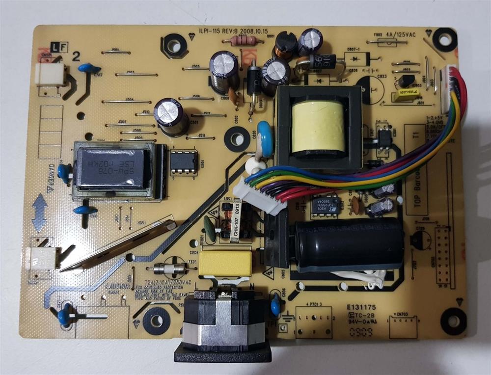 ASUS VH192D 18.5 inç POWER BESLEME KARTI GÜÇ KARTI ILPI-115 REV.B 491721400100R