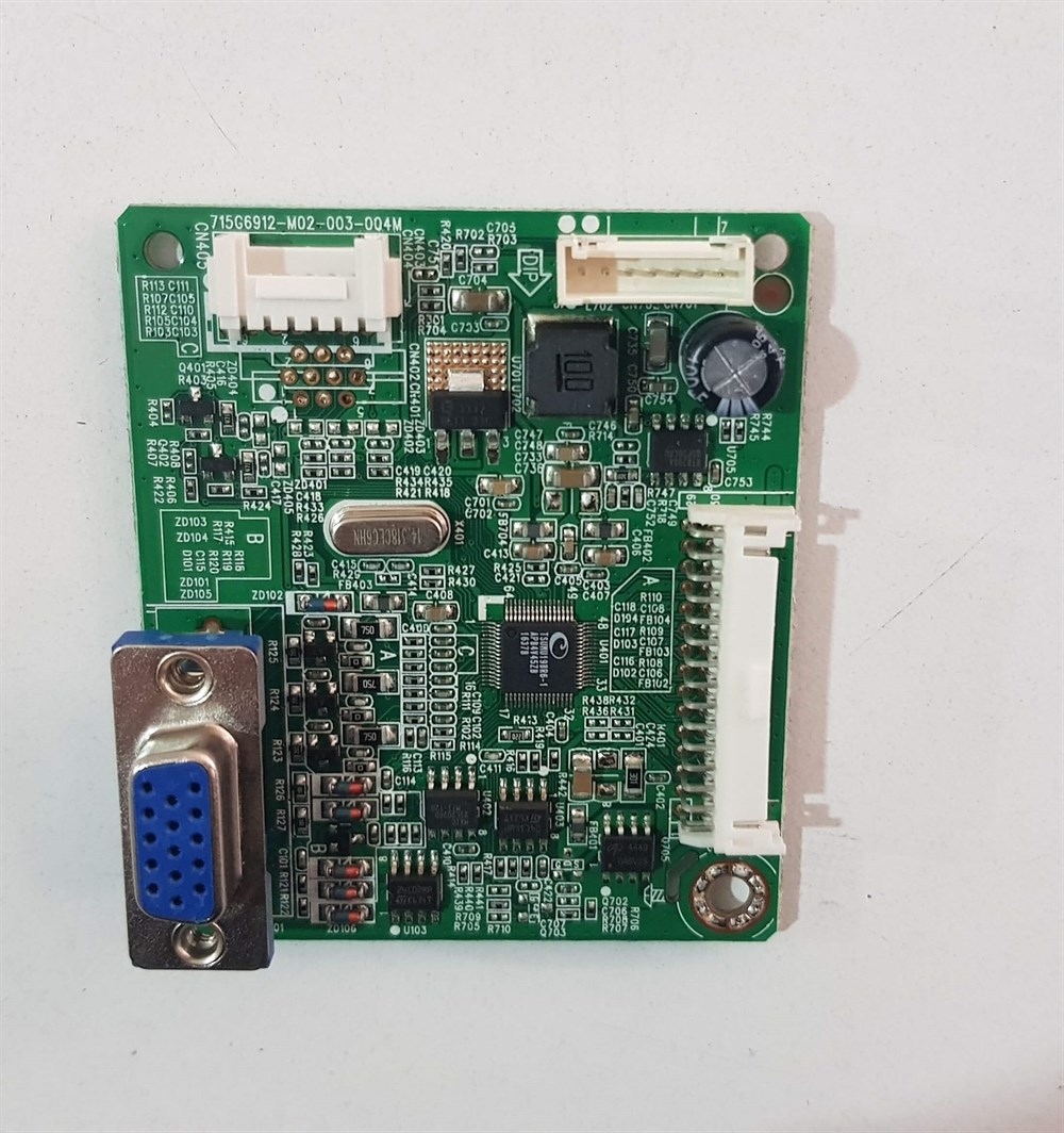 ASUS VS197 VS197DE 18.5 inç LED MONİTÖRÜN VGA GÖRÜNTÜ KARTI GRAFİK KARTI ANAKART MAİN BOARD 715G6912-M02-003-004M