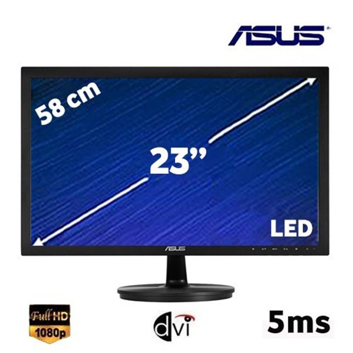 Asus VS238NR 23 inç 5ms (Analog+DVI) Full HD LED Monitör