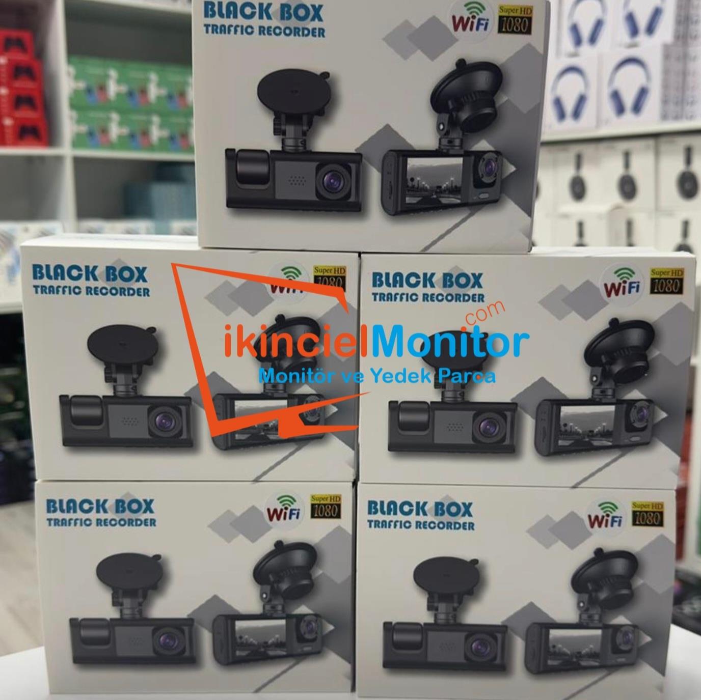 Araç Kamerası Hakopro Black Box 1080P Ön-Arka 3 Kameralı