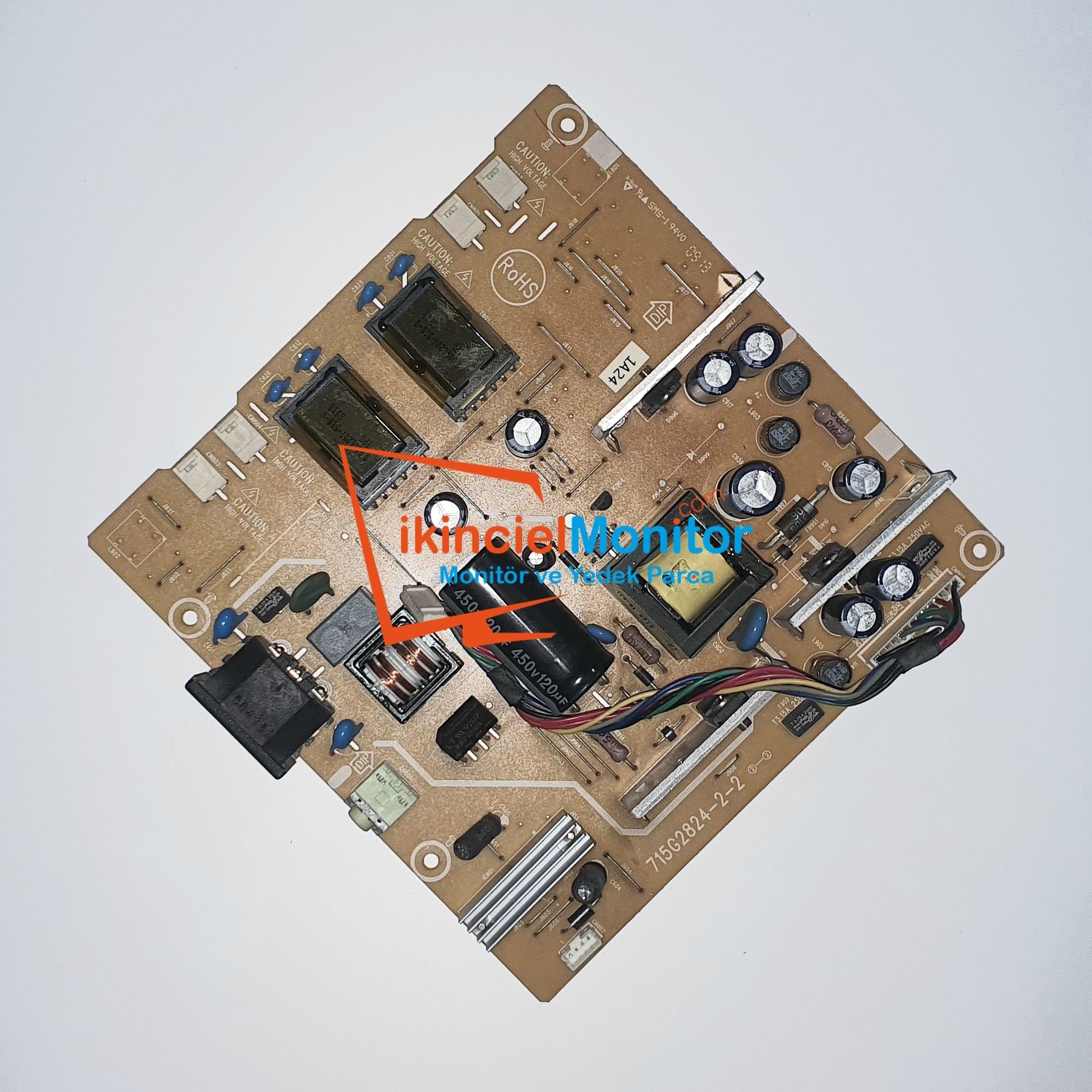 715G2824-2-2 Casper 19cspr Lcd Monitörün Besleme Güç Kartı