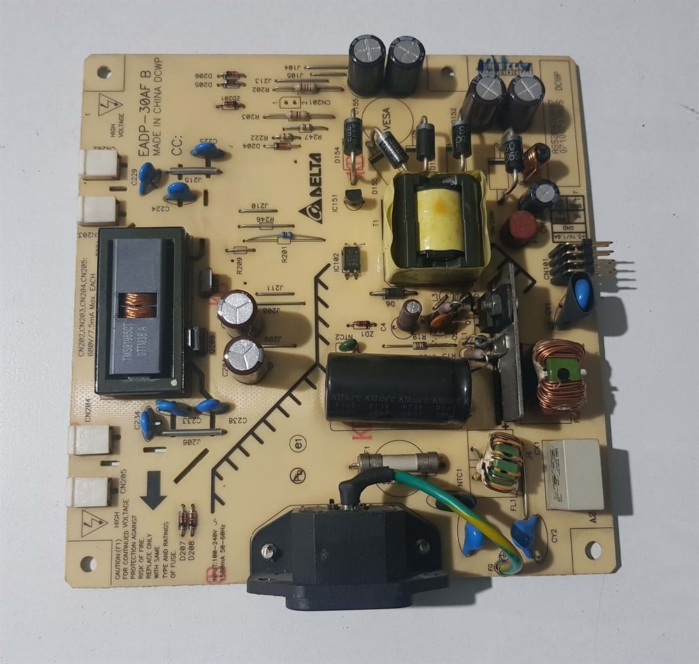 DELL 17 inç LCD MONİTÖRÜN POWER BESLEME KARTI MAİN BOARD GÜÇ KARTI EADP-30AF B