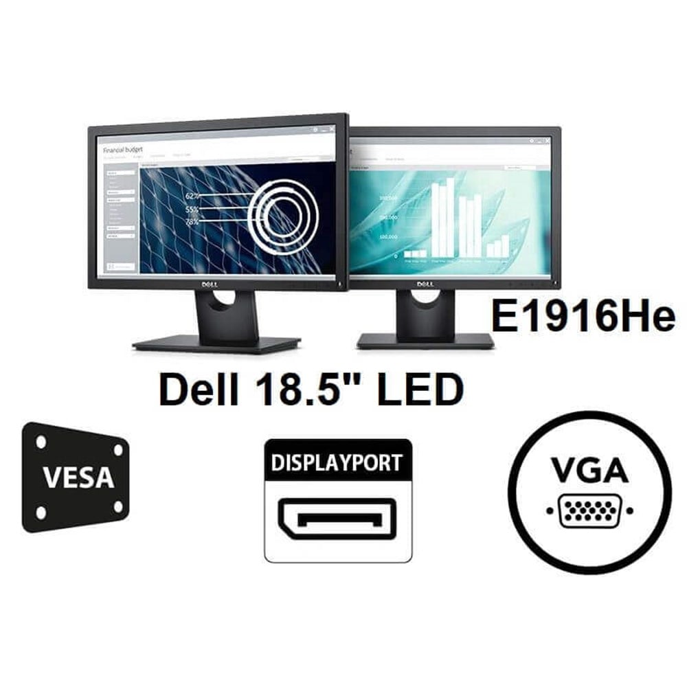 Dell E1916HE 18.5 inch 5ms HD LED Monitör VGA DP ÇIKIŞLI