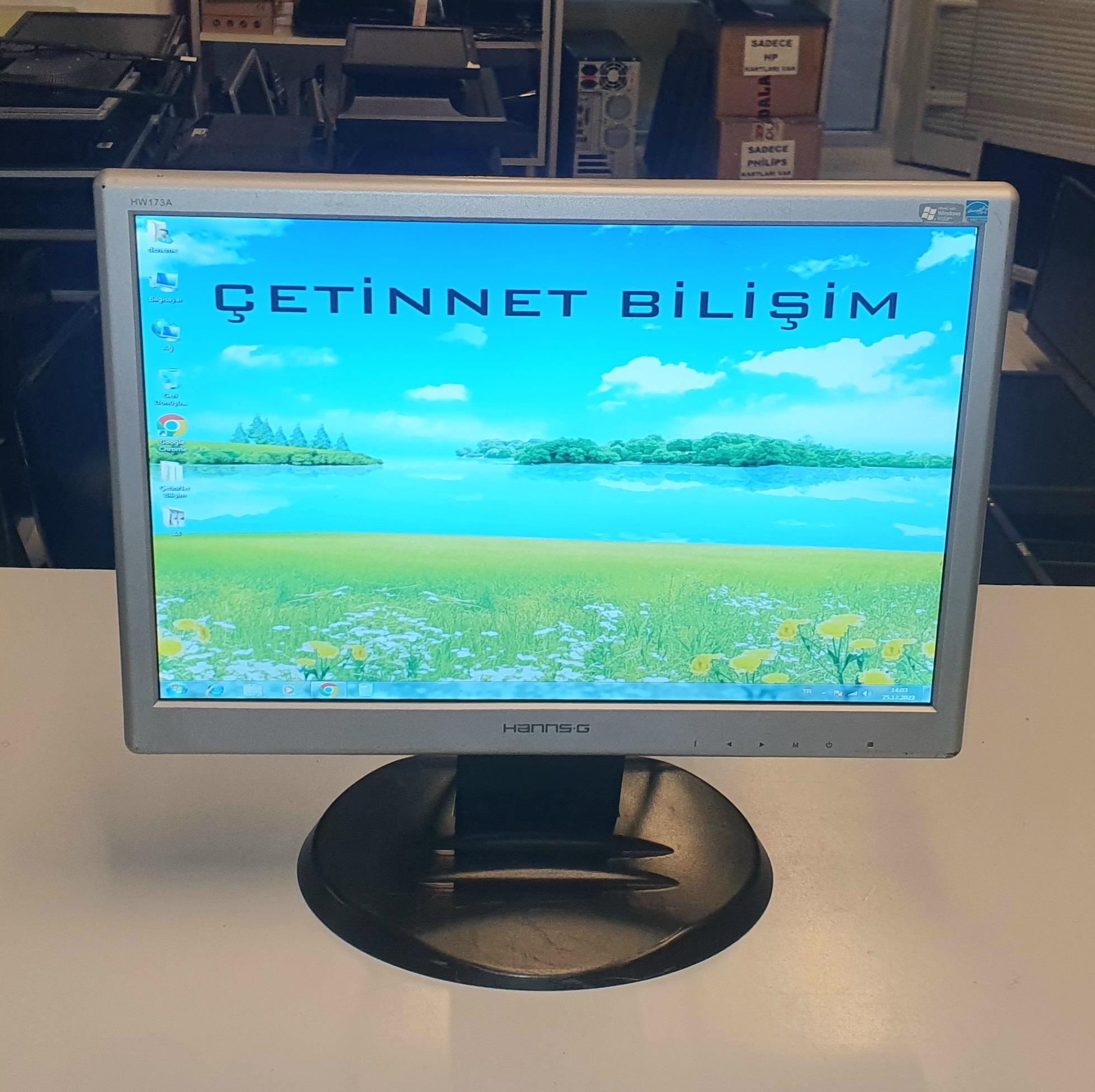 17 inç LED Geniş Ekran Monitör 2.El | Çetinnet Bilişim