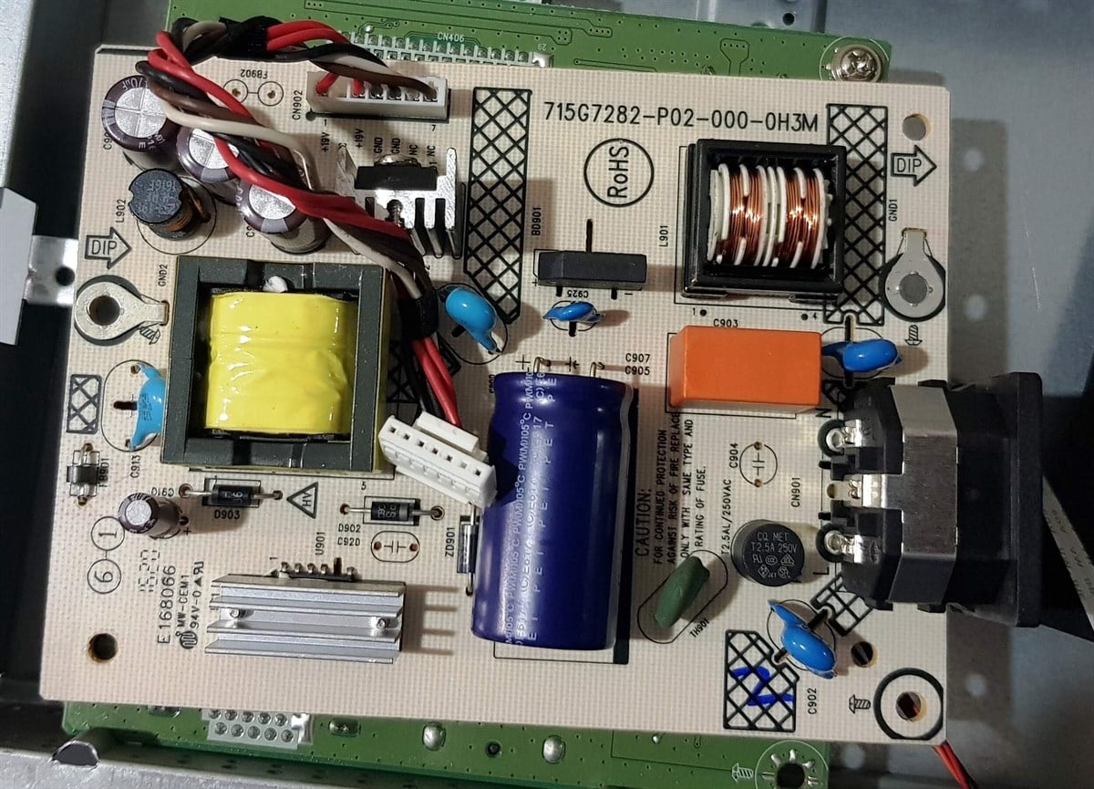 HP P202 20 inç LED MONİTÖRÜN POWER BESLEME KARTI, MAİN BOARD, GÜÇ KARTI, 715G7282-P02-000-0H3M,