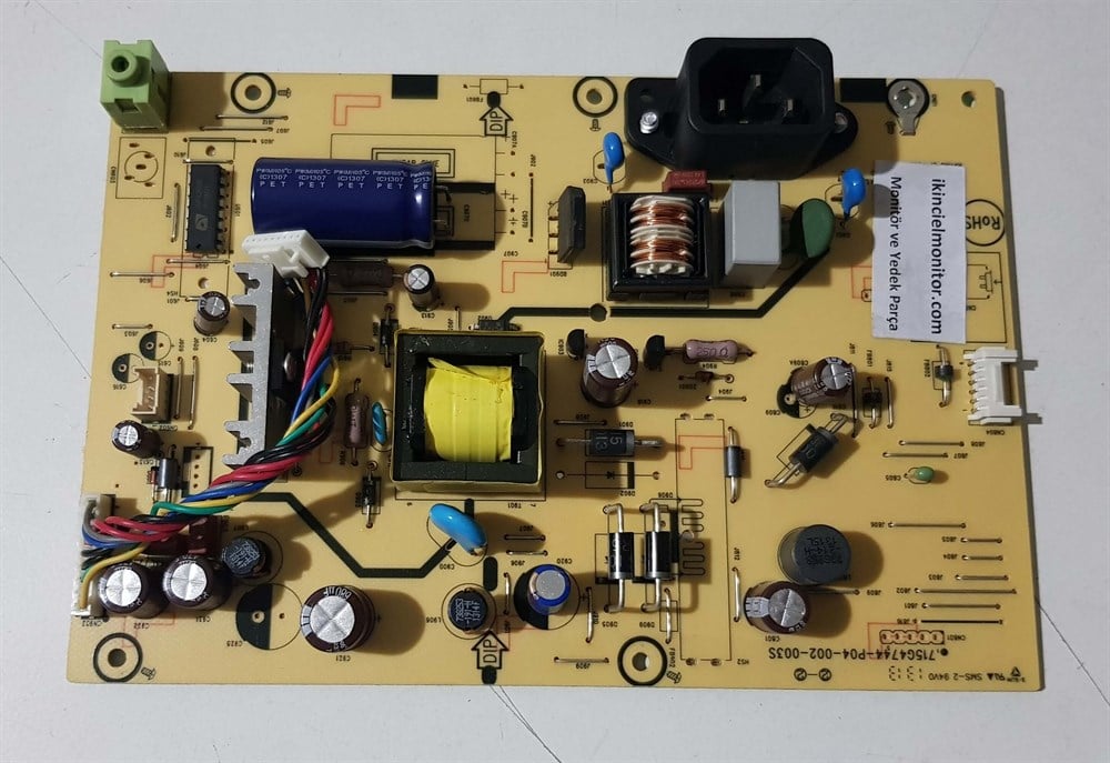HP W2072a 20 inç LED MONİTÖRÜN POWER BESLEME KARTI GÜÇ KARTI W2072A 715G4744-P04-002-003S