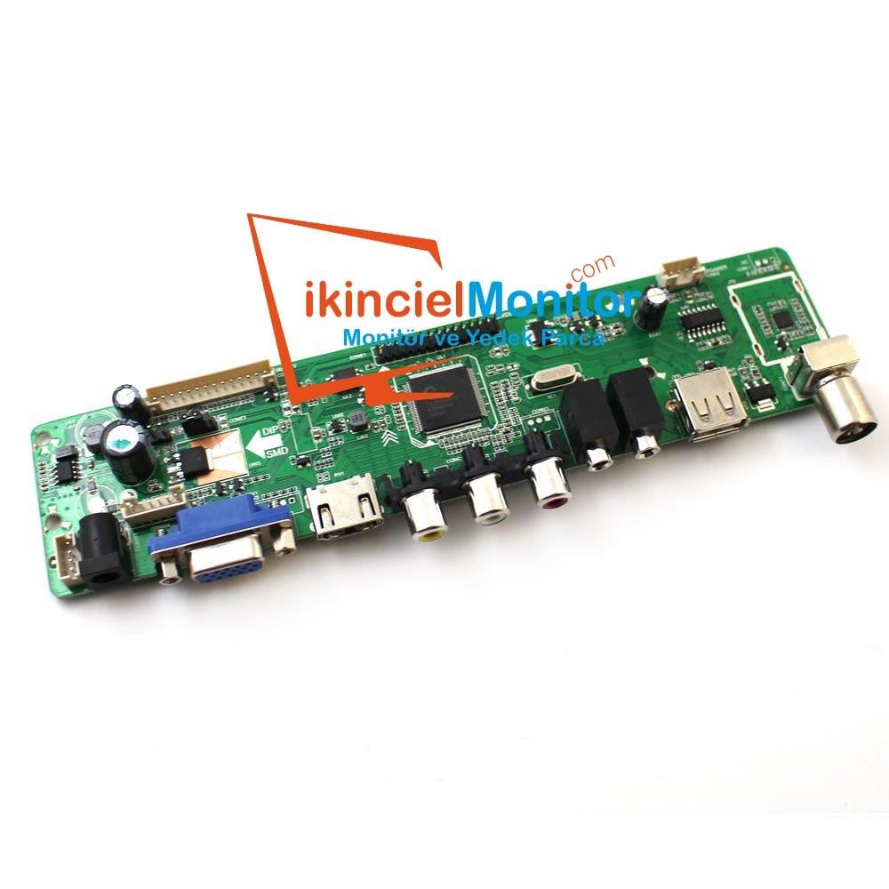 LA.MV56U.A 17-27 inç Universal Monitör TV Kontrol Kartı