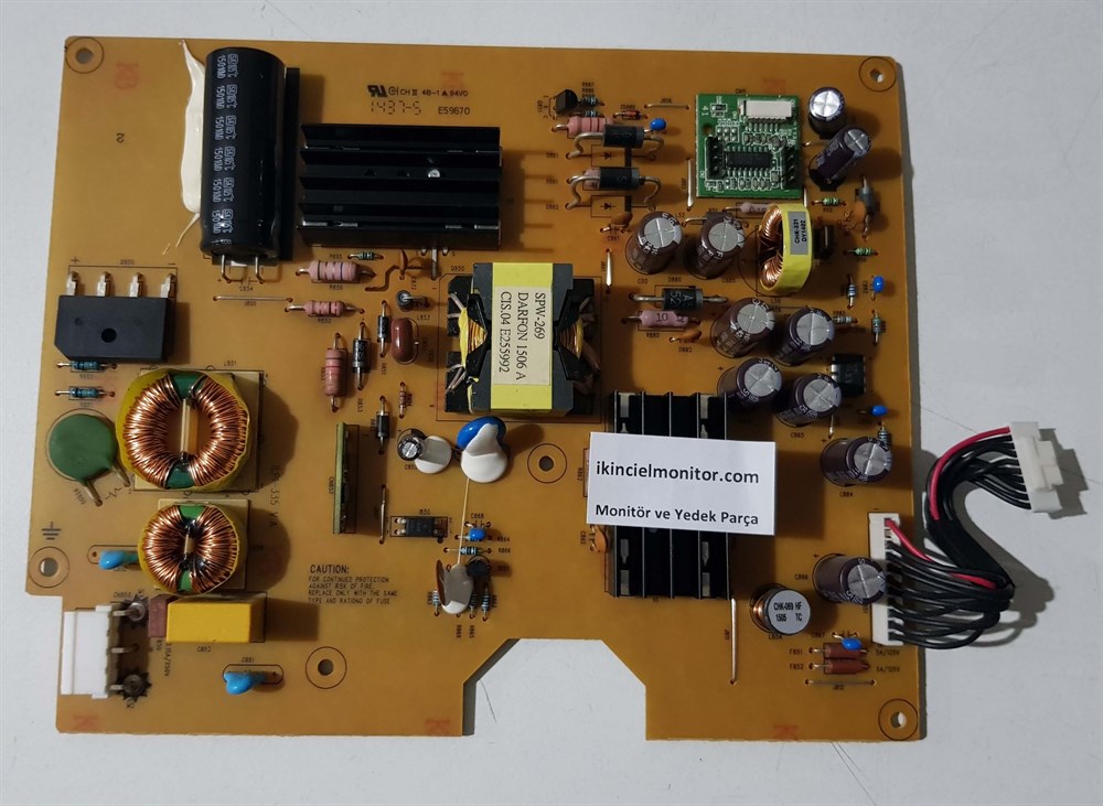 LENOVA PRO2820D LED MONİTÖRÜN POWER BESLEME KARTI GÜÇ KARTI 491A016Y1400R03