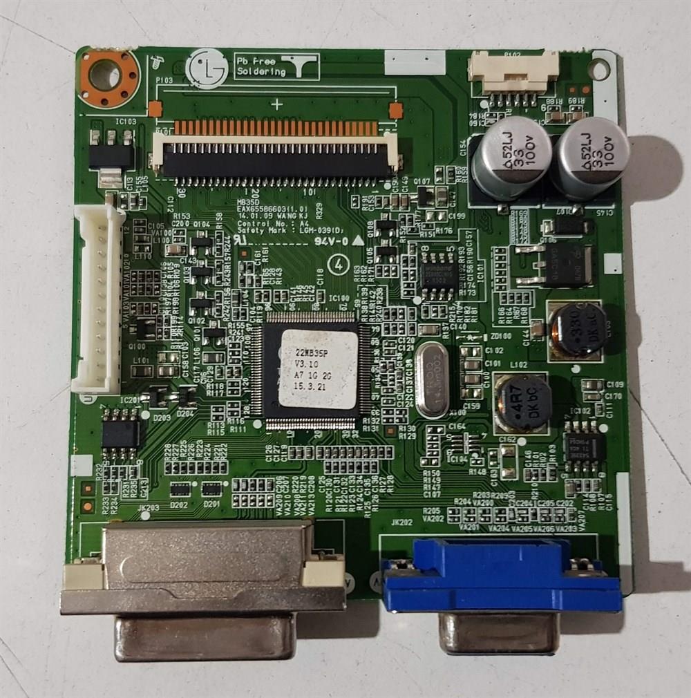 LG 21.5 inç LED MONİTÖRÜN VGA DVI GÖRÜNTÜ KARTI ANAKARTI MB35D EAX65586603 1.0