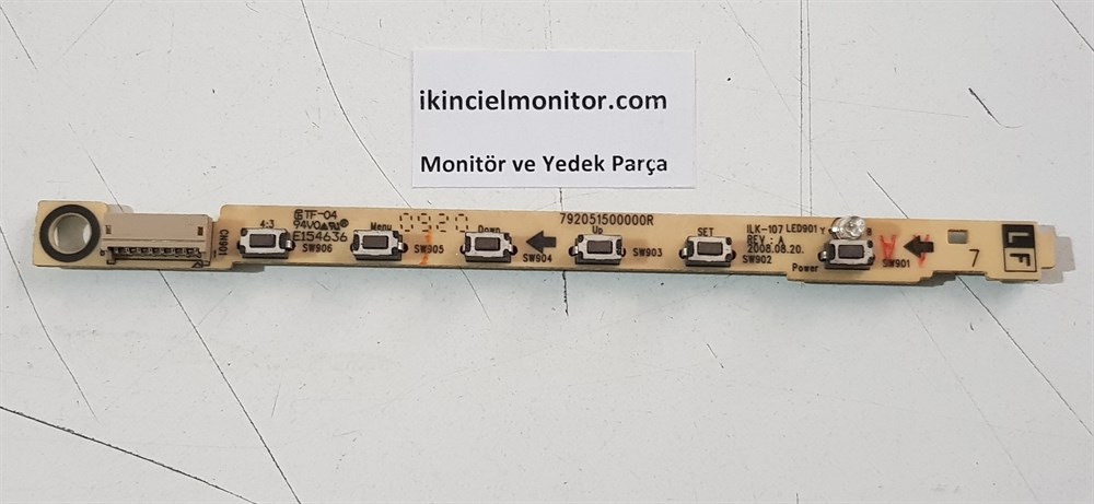 LG FLATRON W1934S-BN 19 inç LCD MONİTÖR TUŞ KARTI 792051500000R