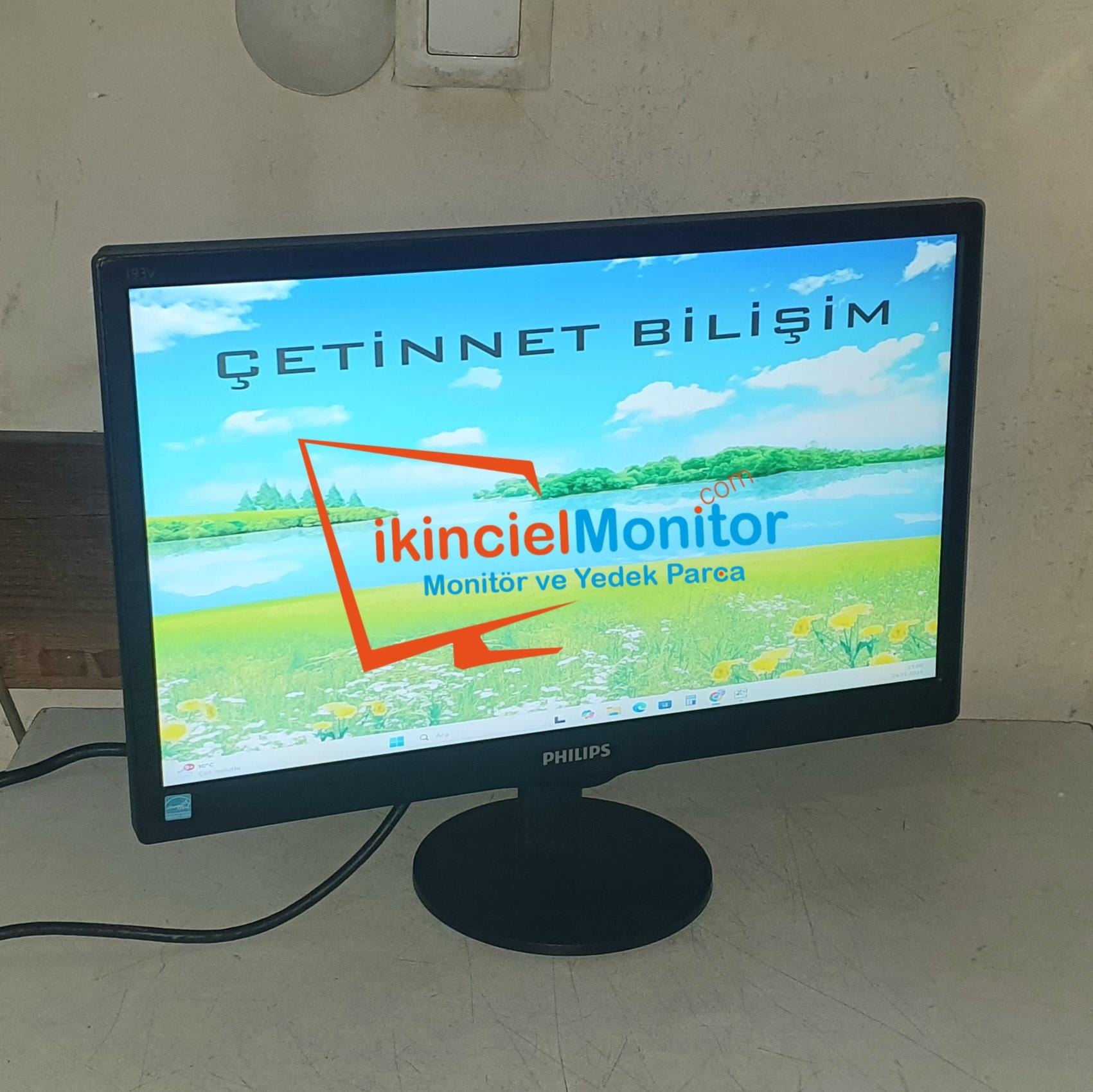 Philips 193V5L 18.5 inç Vga Led Geniş Ekran Monitör 2.El Temiz
