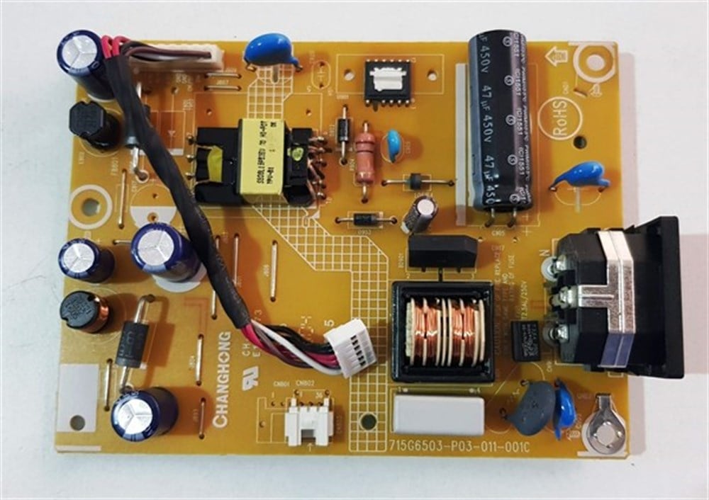 PHİLİPS 193V5LSB2/10 POWER BESLEME KARTI, MAİN BOARD, 715G6503-P03-011-001C,