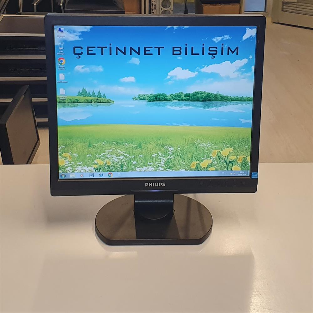PHİLİPSPhilips 17S1SB 17 inç LCD Kare Monitör2.EL Temiz Monitör2.El Temiz Philips 17S1SB 17 inç LCD Kare Monitör