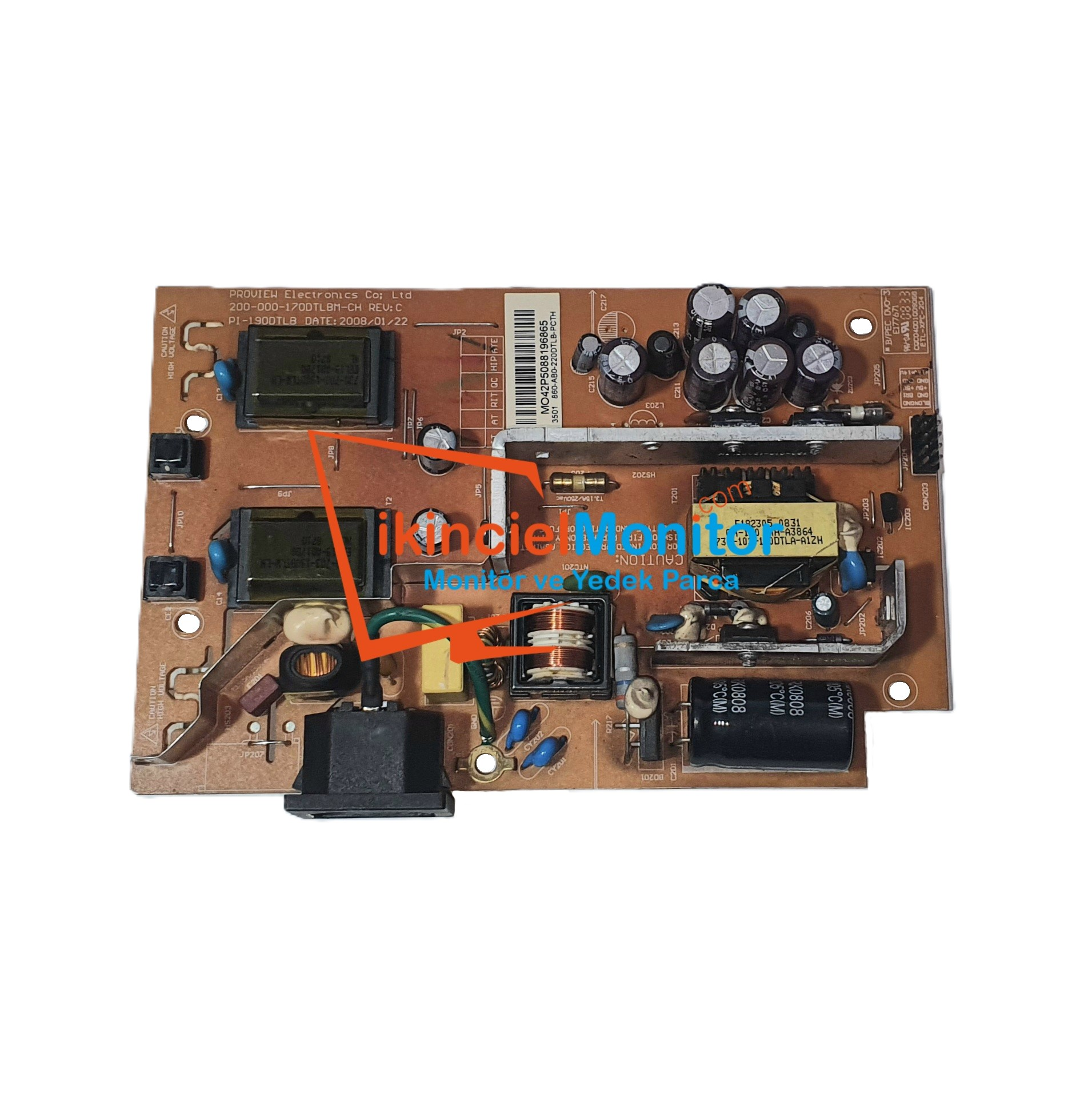 PI-190DTLB Pro2000 900W Pro9190 Monitör Besleme Kartı