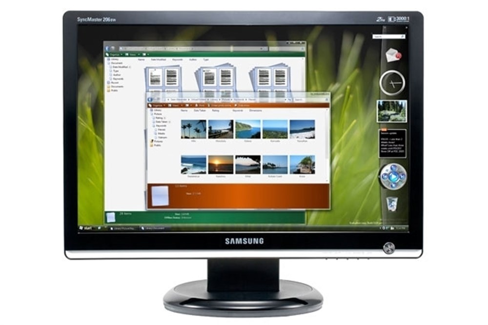 SAMSUNG 206BW 20 inç LCD MONİTÖR VGA DVI GİRİŞLİ 1680x1050