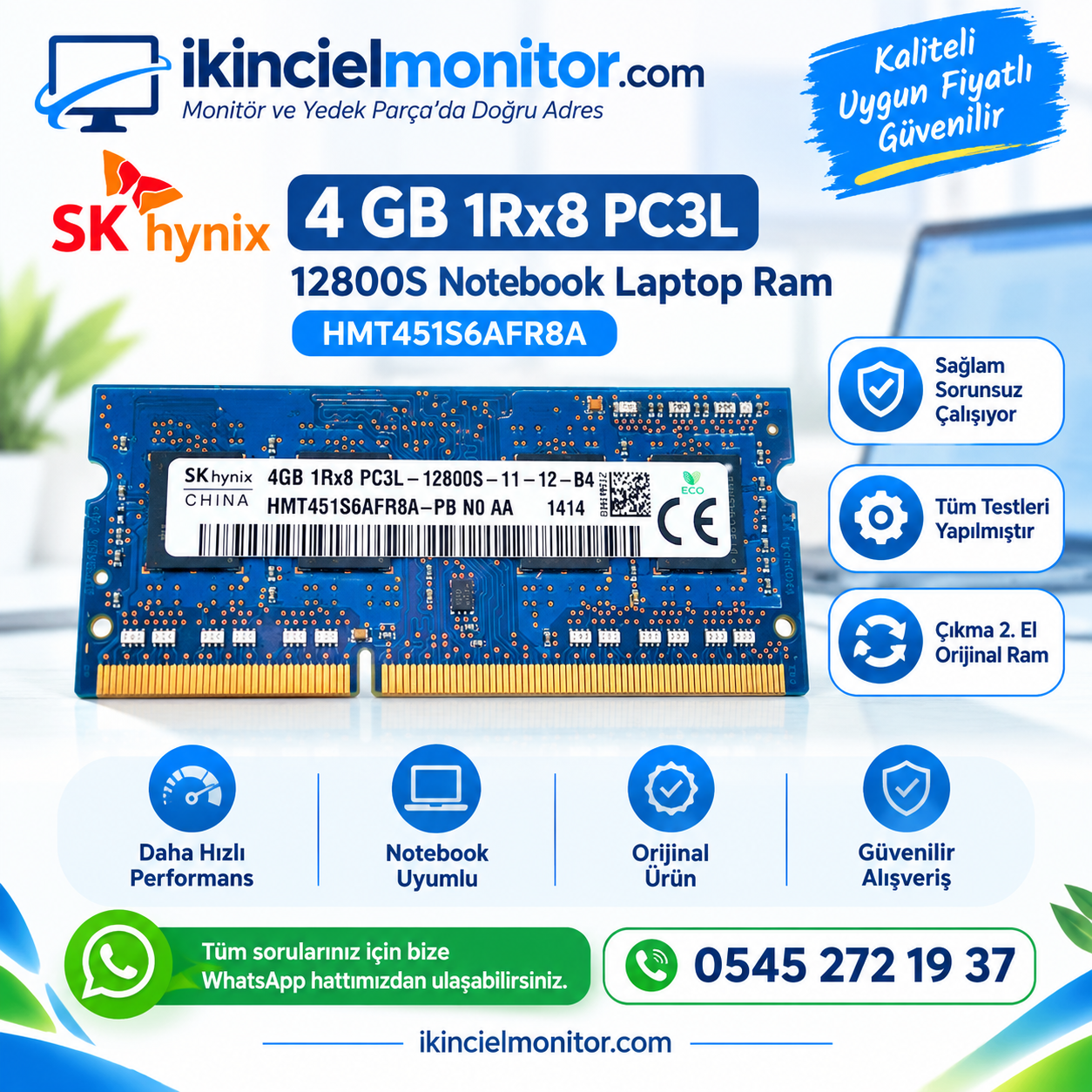4 GB Notebook Ram | Uygun Fiyat