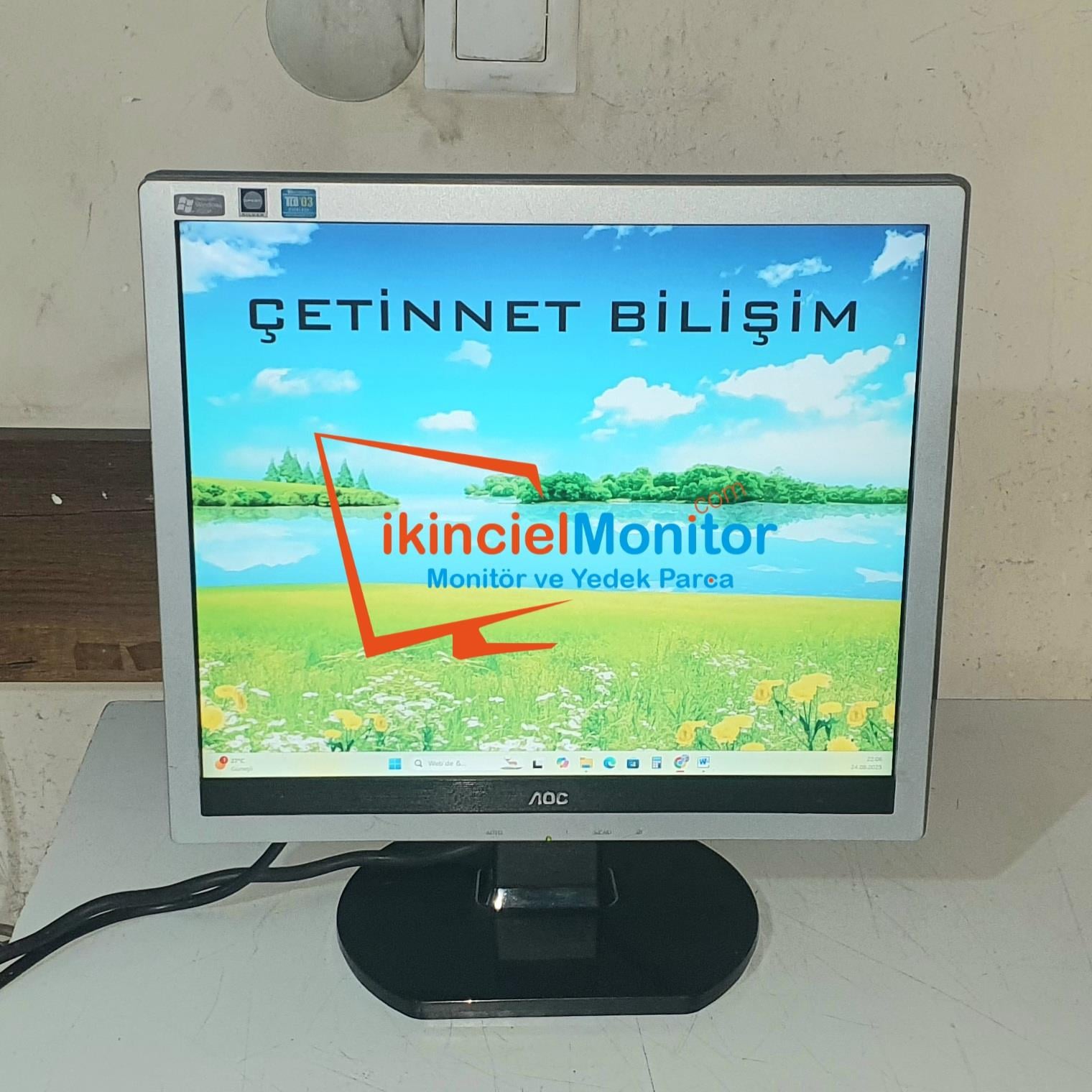 17 inç LCD Monitör AOC Sesli Güvenlik Kamera Monitörü