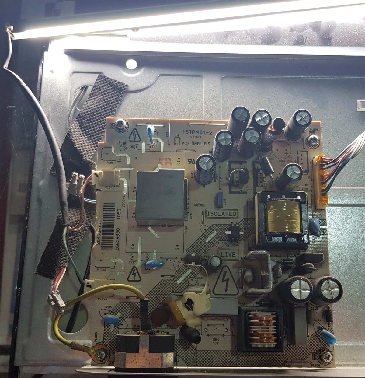 VESTEL 18.5 inç (inch) LCD WİDE MONİTÖRÜN POWER BESLEME KARTI, MAİN BOARD, GÜÇ KARTI, 15IPM01-2, 