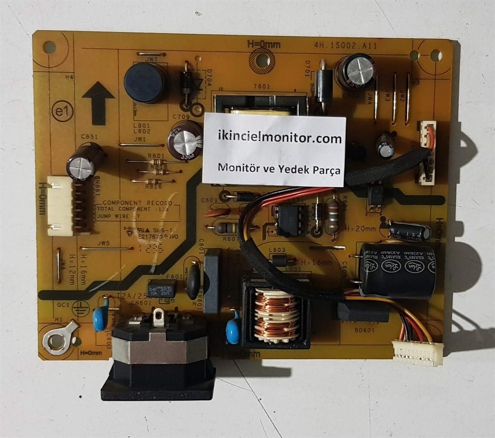VİEWSONİC VA1912A-LED 18.5 inç LED MONİTÖRÜN POWER BESLEME KARTI GÜÇ KARTI 4H.1S002.A11