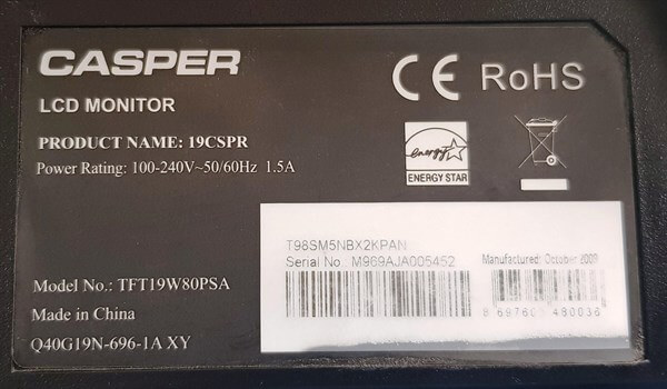 715G2904-1 Casper 19cspr Lcd Monitör Anakart Mainboard