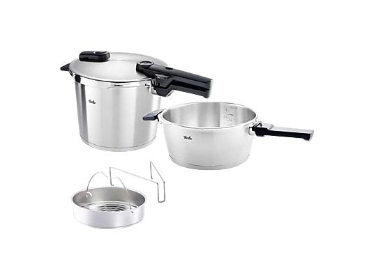 Fissler Vitaquick Premium 3,5 L+ 6 L Düdüklü Tencere Set + Buharda Pişirme Aparatı