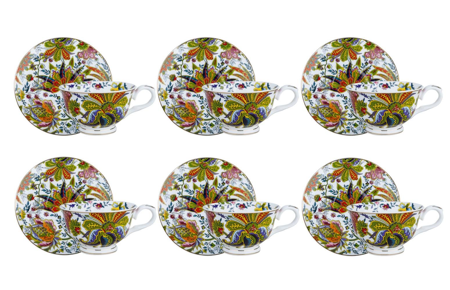 Lucky Art Yvette 6 lı Çay Fincanı