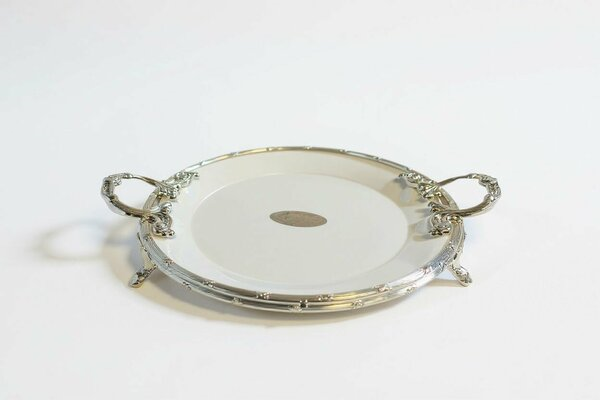Roy King Classy Yuvarlak Sunum Tabak Gümüş 32x38