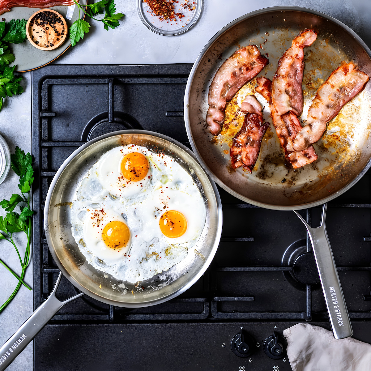 Merten& Storck 20cm Çelik Kızartma Tavası