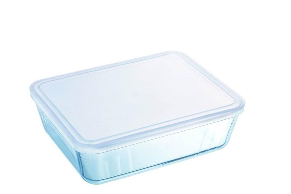 Pyrex 243P000/7046 Kapaklı Dikdörtgen Saklama Kabı 2,6L