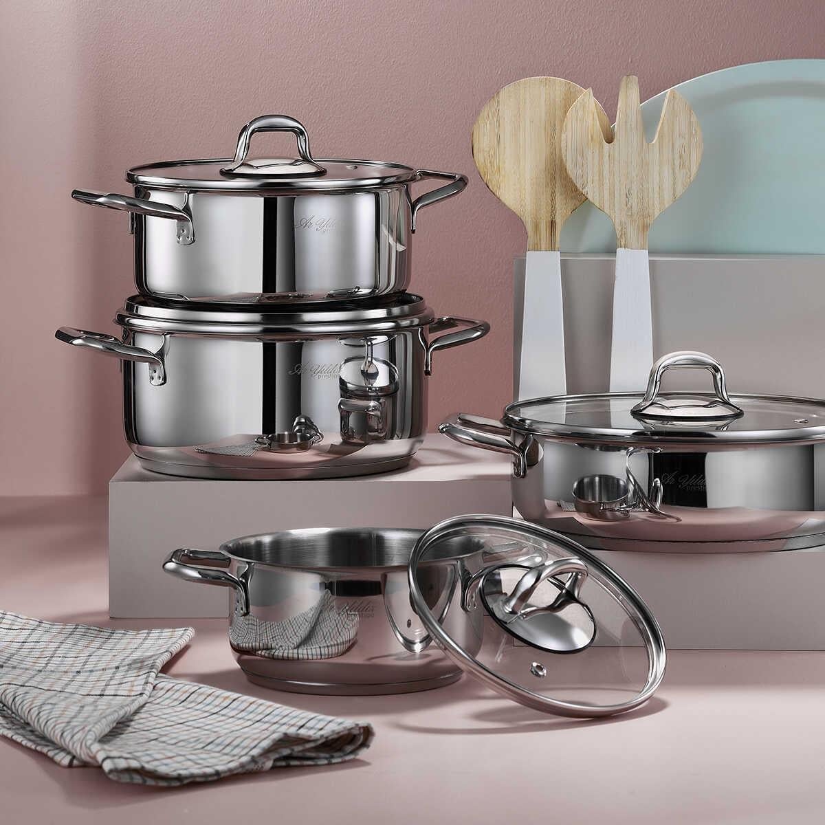 Aria 8 Parça Tencere Set (16/20/22/24)