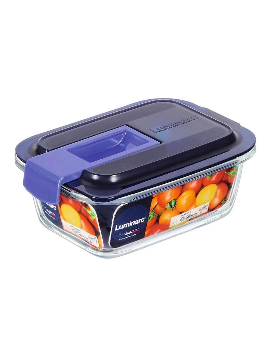 Luminarc Temp Easy Box Dikdörtgen 38 cc Mavi Kapak