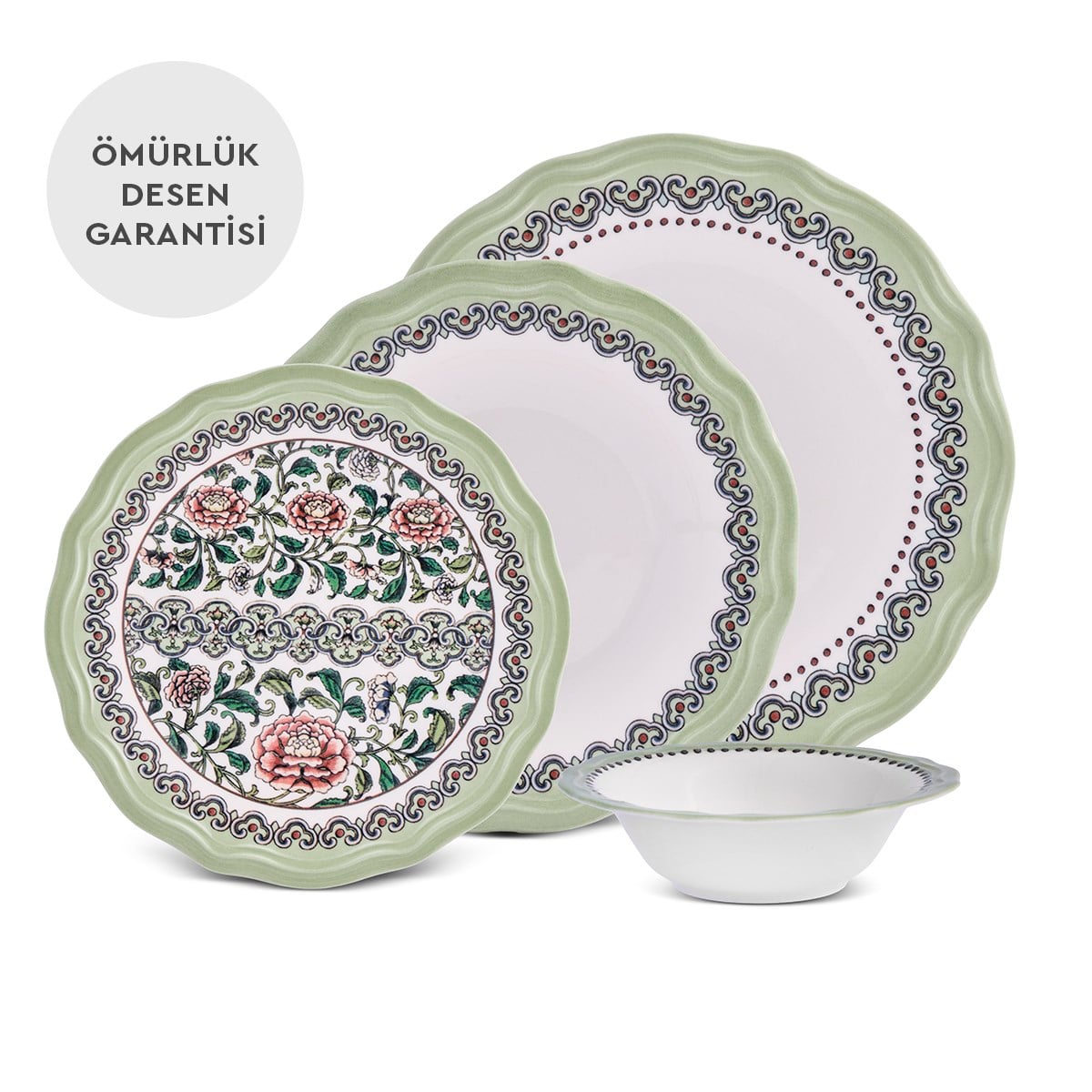 Aryıldız Rosa Yemek Takımı 24 Parça 6 Kişilik