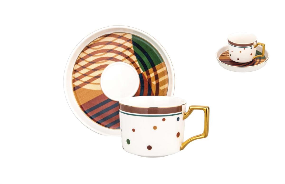 Arden 6'lı Bone Çay Fincan Seti