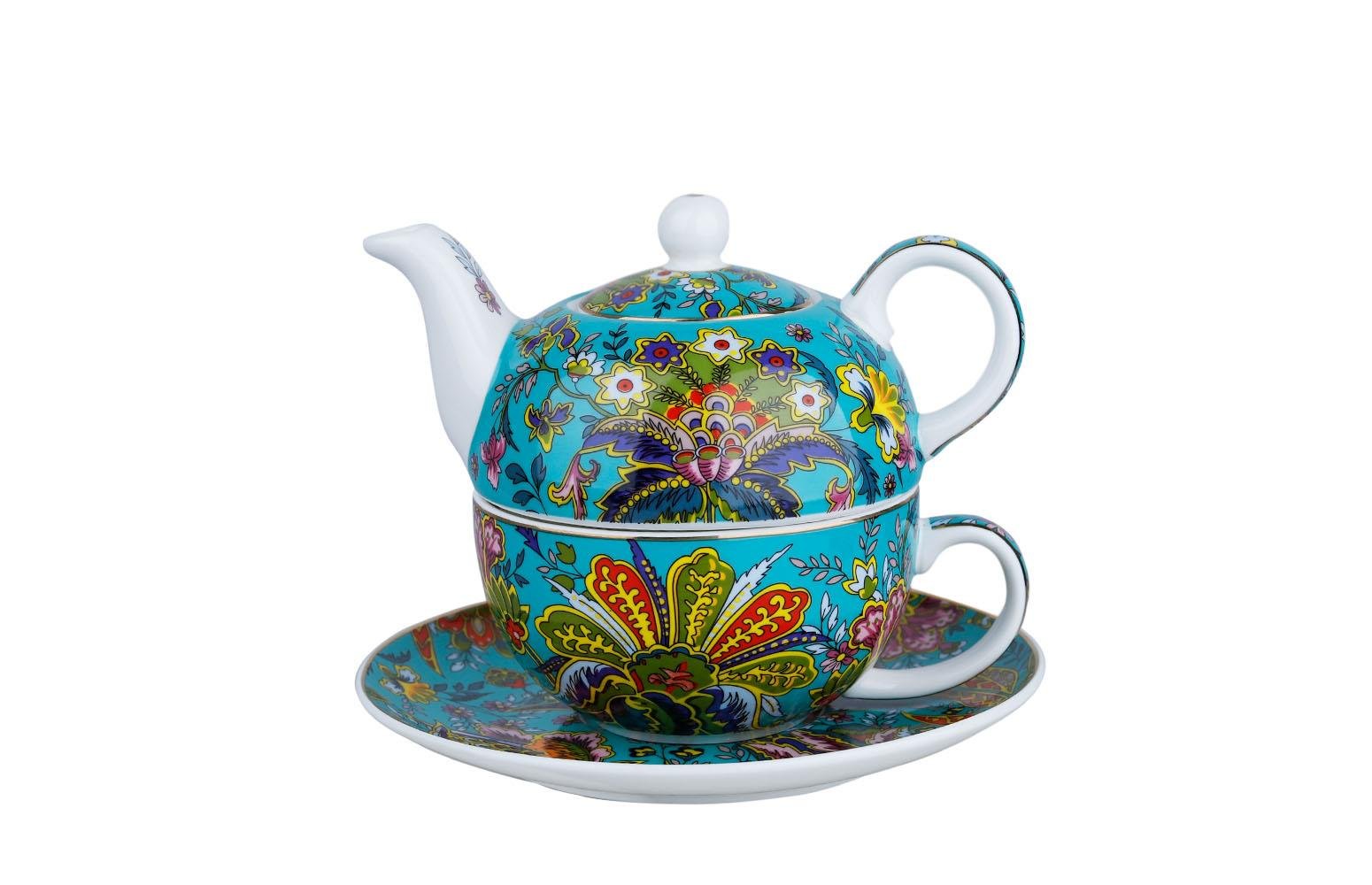 Lucky Art Yvette Tek Kişilik Demlik Fincan Seti