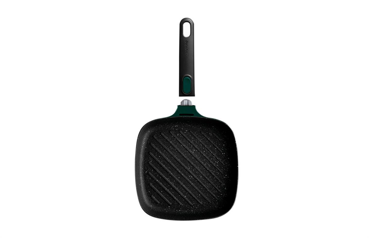 Berghoff Gem Çıkarılabilir Saplı Stay Cool Izgara Kare Tava Yeşil 24 Cm