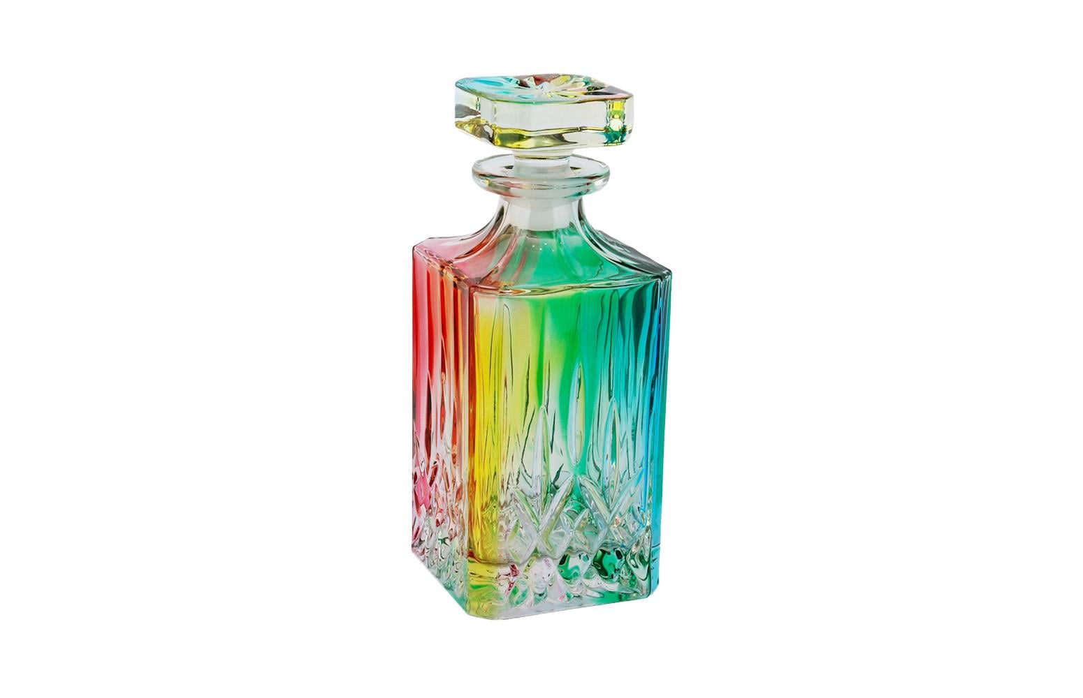 Renklı Kare Cam Sıse 750 Ml