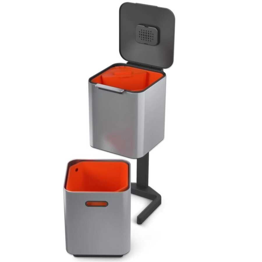 Joseph Joseph Totem Çöp Kovası 40 Litre Paslanmaz Çelik
