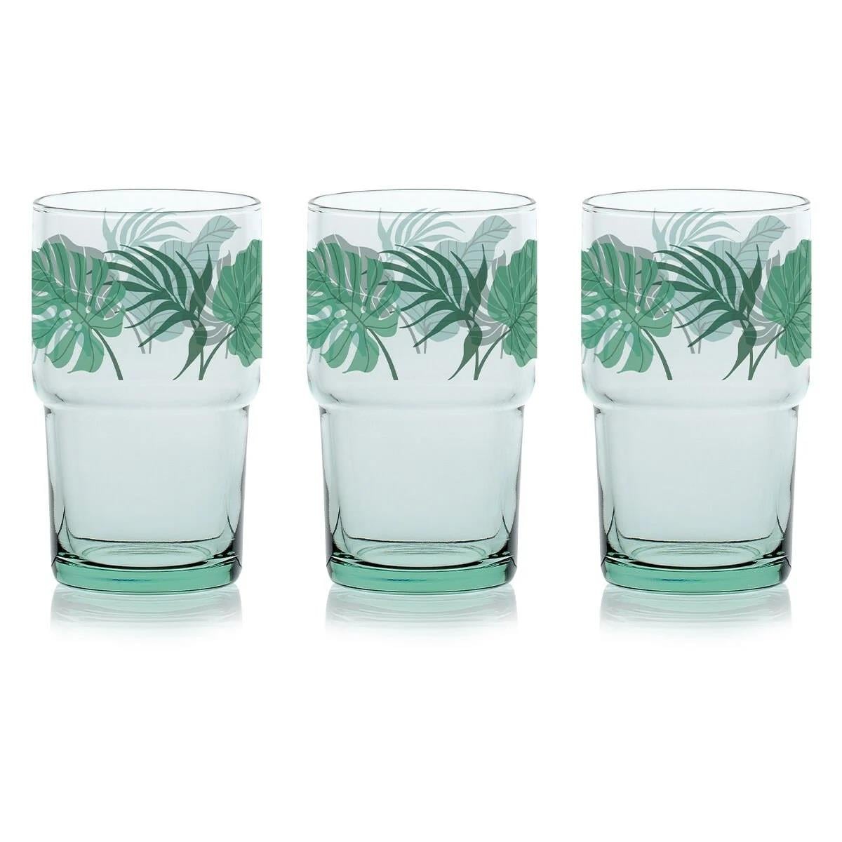 Greenwood Sleeve 3 Parça Set Green Glasses 440Cc
