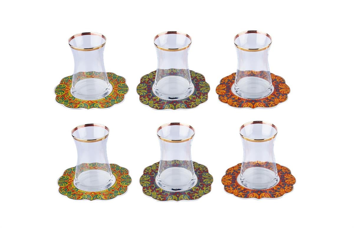 Luckyart Frances Bone 6'lı Çay Seti