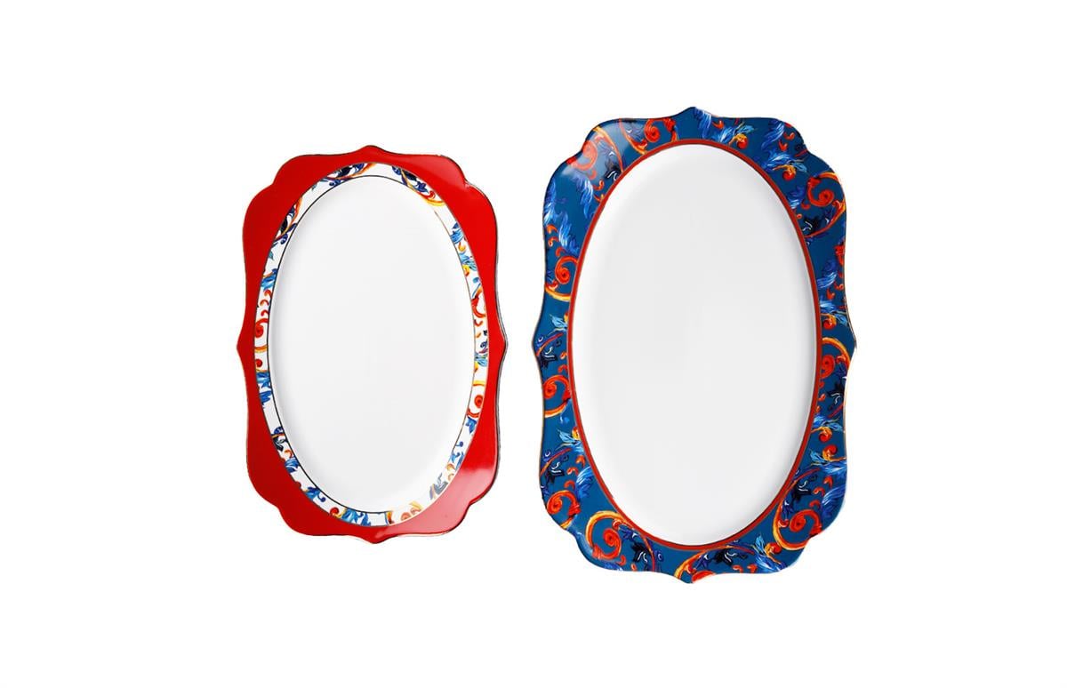 Luckyart Gisele Bone 30 & 35 Cm Oval Servis Tabağı Seti