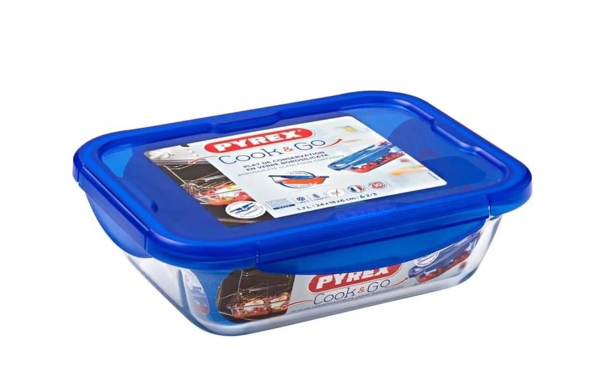 Pyrex Dikdörtgen Kapaklı Saklama Kabı 1,7 L