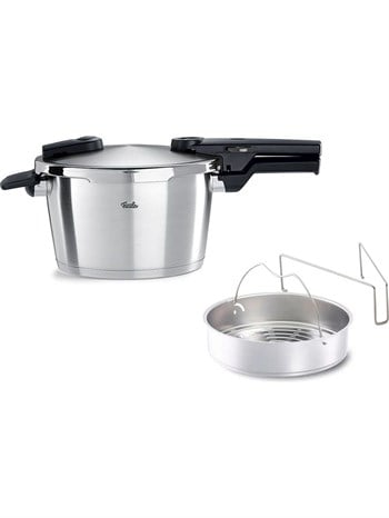 Fissler Vitaquick Premium Düdüklü Tencere 4,5 L + Buharda Pişirme Aparatı