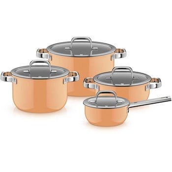 WMF Fusiontec Tencere Seti Papaya Turuncu 4 Parça 