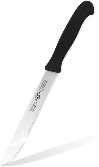Eikaso Solingen - Tırtıklı Çok Amaçlı Bıçak / Ekmek Bıçağı  15 Cm Siyah