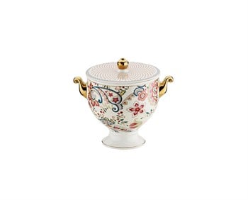 Luckyart Paisley Bone Kulplu Kavanoz 15 cm