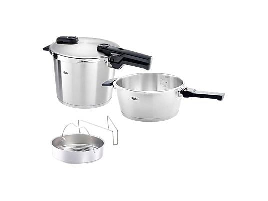 Fissler Vitaquick Premium 3,5 L+ 6 L Düdüklü Tencere Set + Buharda Pişirme Aparatı