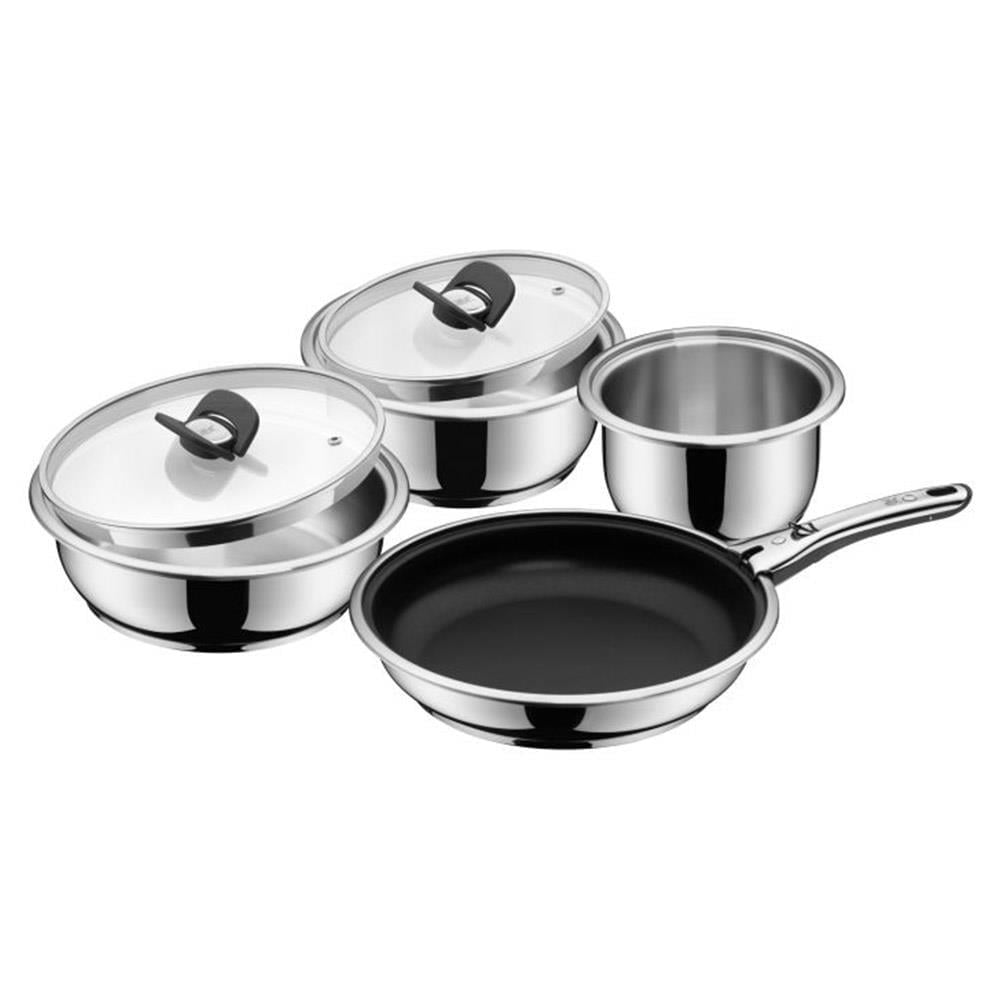 Wmf Click & Serve Set 7P (28Cm Tava+16Cm Tencere+20Cm&24Cm Tencere Ve Kapakları+Sap)